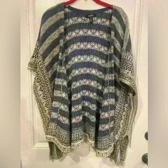CHAPS poncho sweater - Picture 1 of 7
